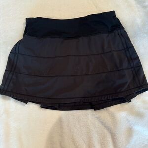 Black lululemon pace revival skirt
